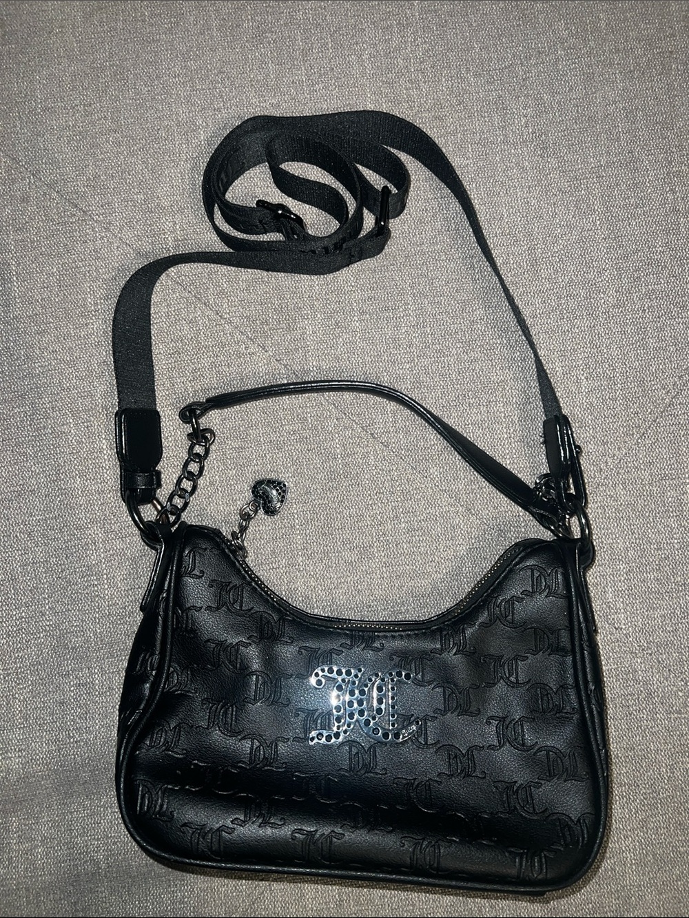 Black Juicy Couture Hobo Crossbody Bag